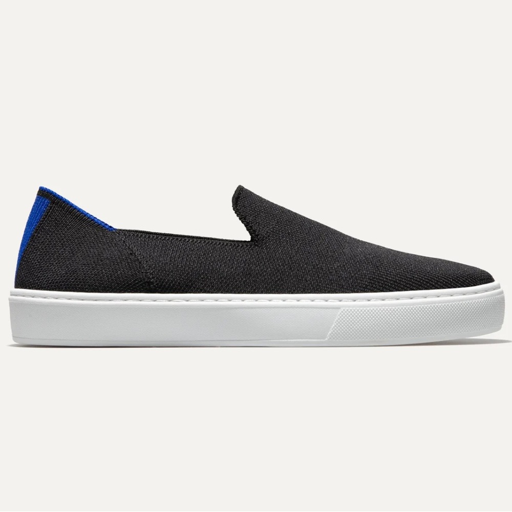 Rothy's Black and Blue Women's Slip-On Loafers